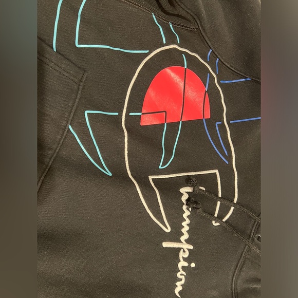 Champion Black Colorful Sweatshirt - Picture 2 of 10
